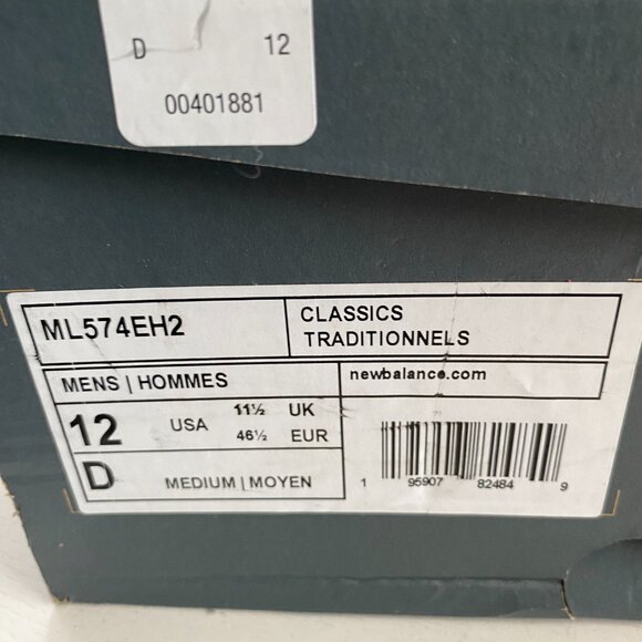 NIB New Balance 574 Retro Classics Mens 12 - Picture 7 of 7